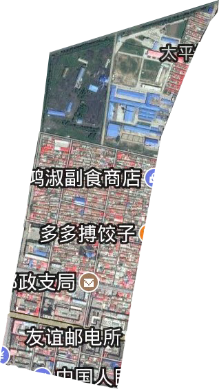 元明街道衛星圖