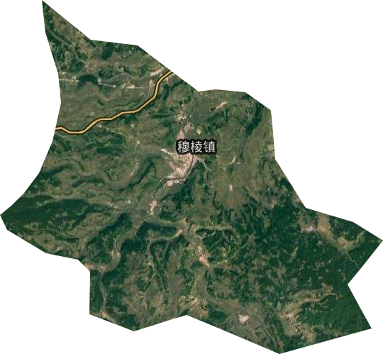 穆棱鎮衛星圖