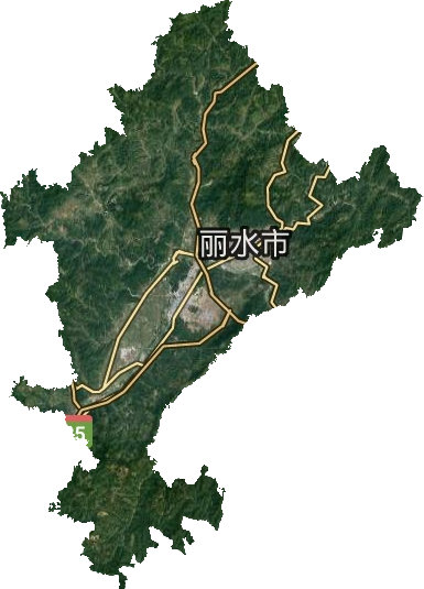 蓮都區(qū)衛(wèi)星圖