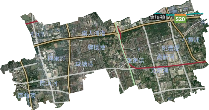 康橋鎮衛星圖