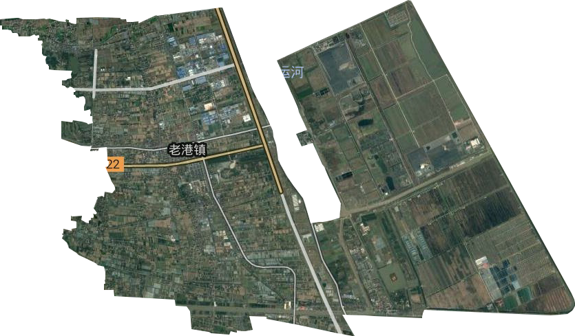 老港鎮(zhèn)衛(wèi)星圖
