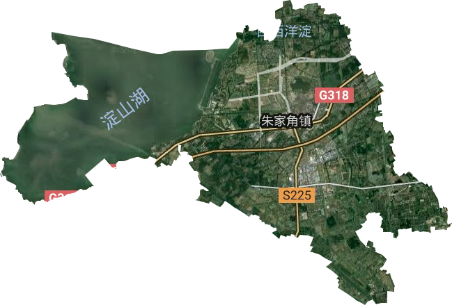 朱家角鎮衛星圖