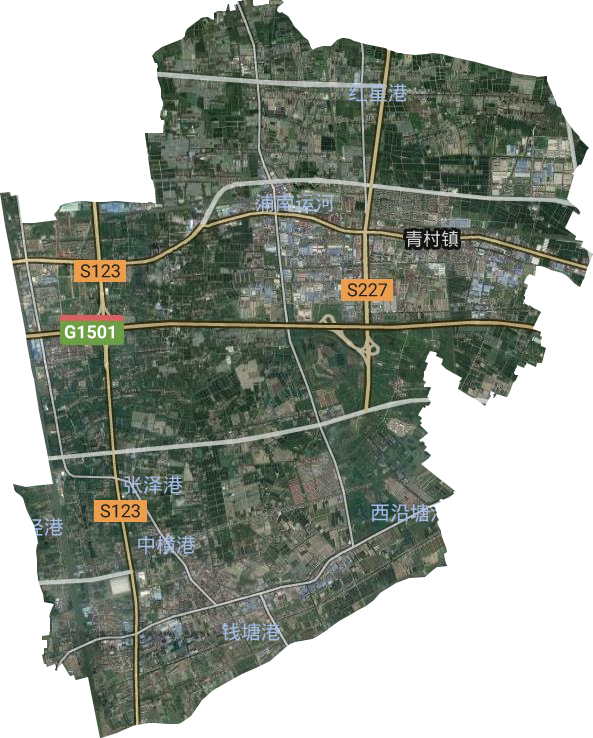 青村鎮衛星圖