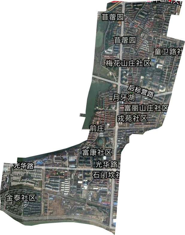 月牙湖街道衛星圖