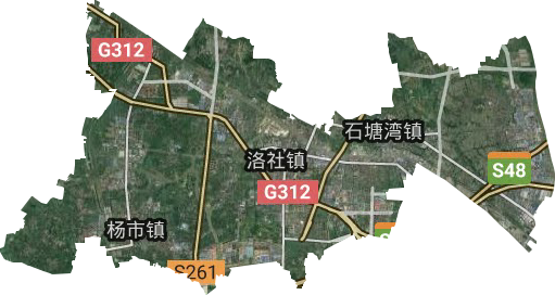 洛社鎮衛星圖