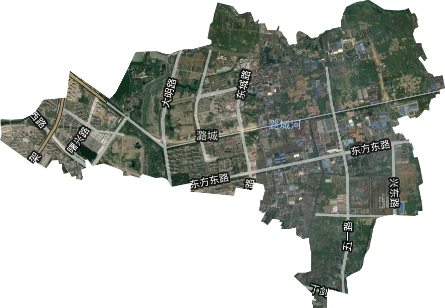 潞城街道衛星圖
