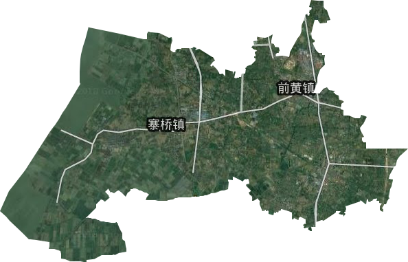 前黃鎮衛星圖