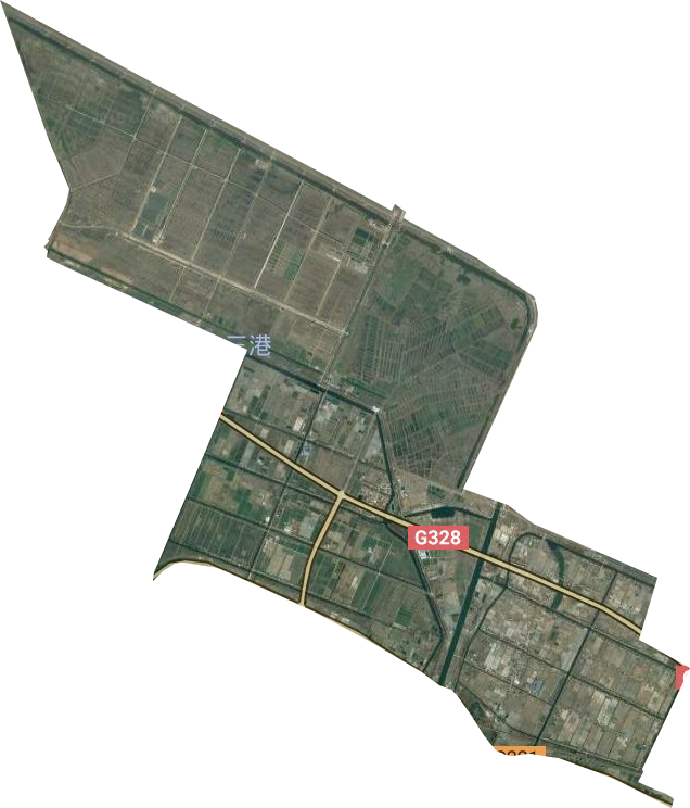 南通外向型農業綜合開發區衛星圖