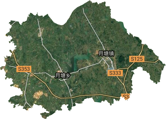 月塘鎮衛星圖