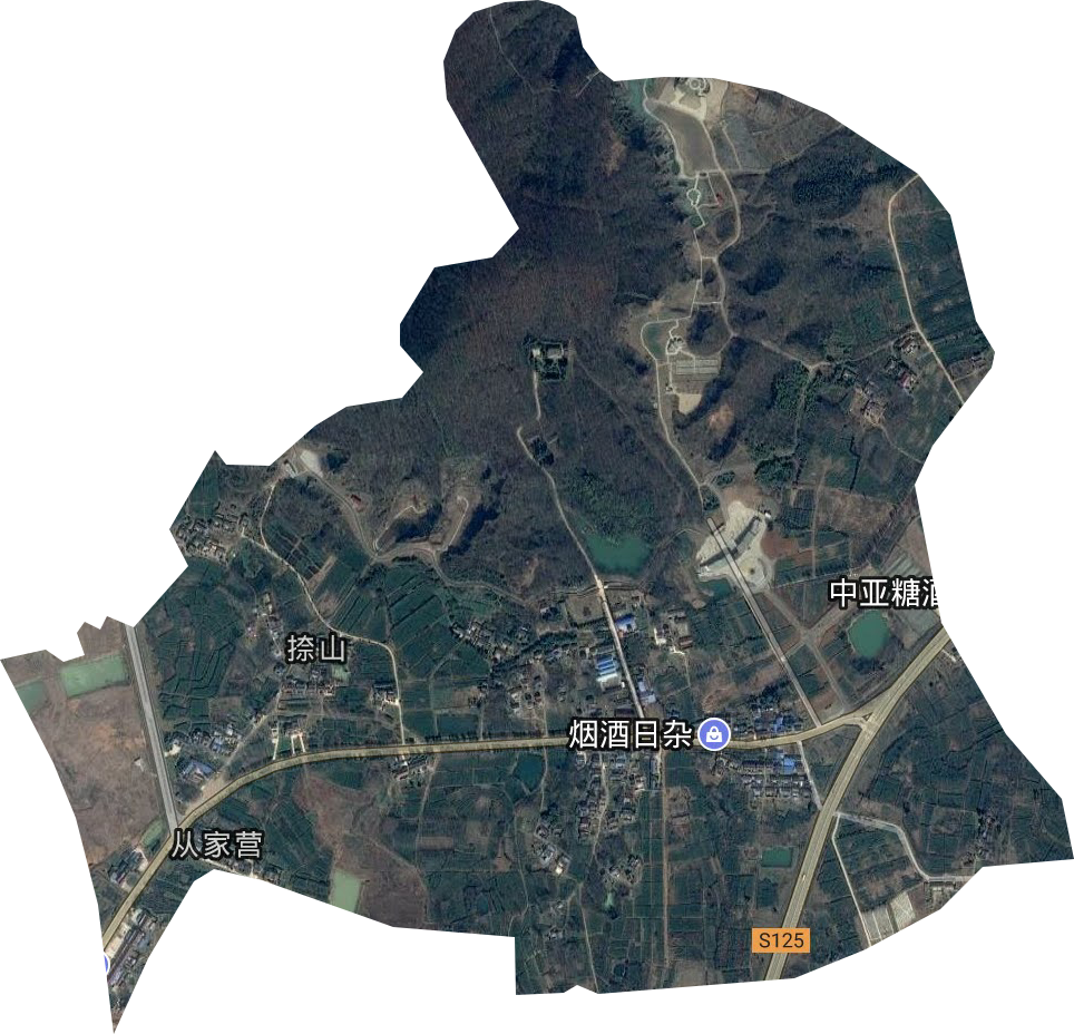 捺山茶場衛星圖