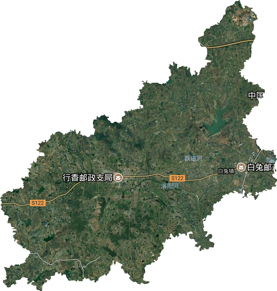 白兔鎮衛星圖