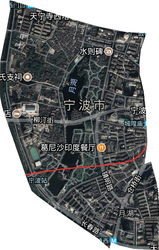 月湖街道衛(wèi)星圖
