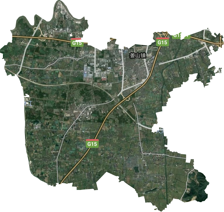 姜山鎮(zhèn)衛(wèi)星圖