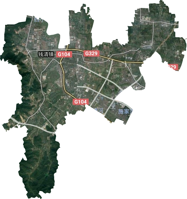 錢清鎮(zhèn)衛(wèi)星圖