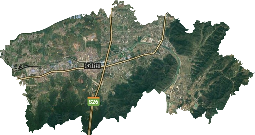 歌山鎮衛星圖