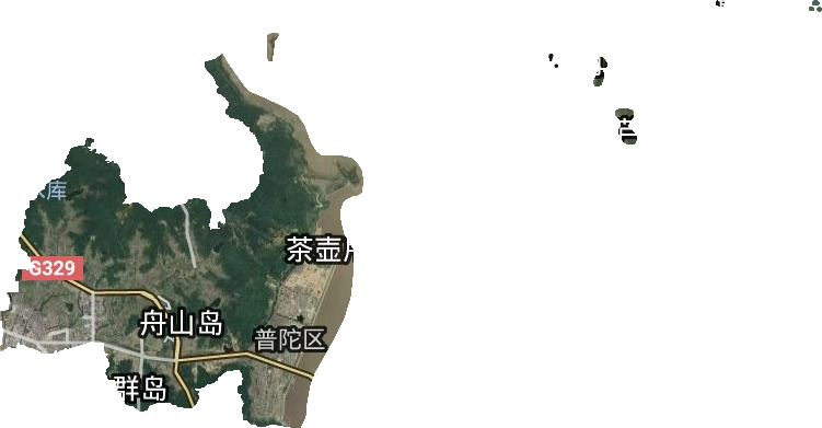 東港街道衛星圖