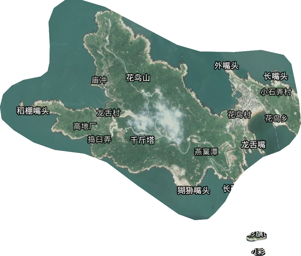 花鳥鄉衛星圖