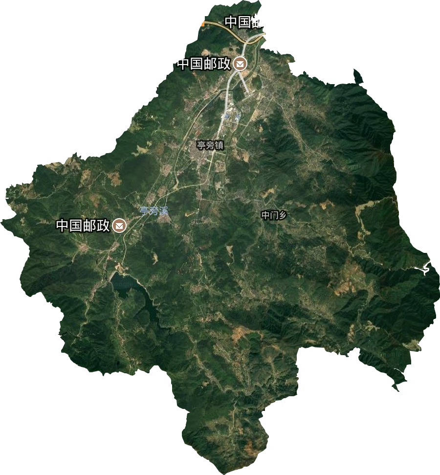 亭旁鎮衛星圖