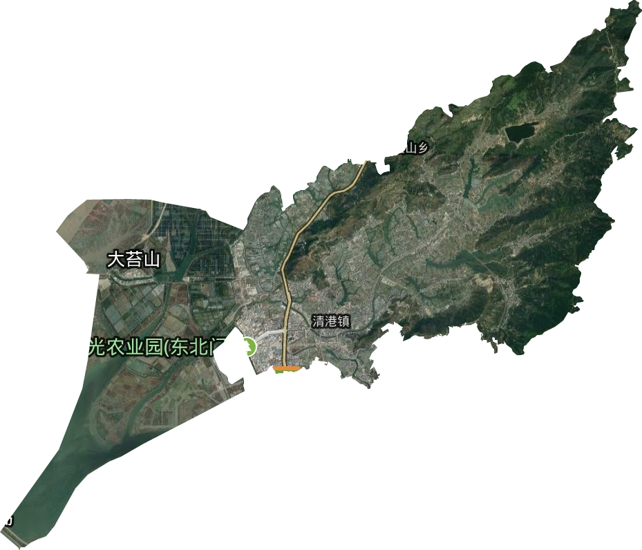 清港鎮衛星圖