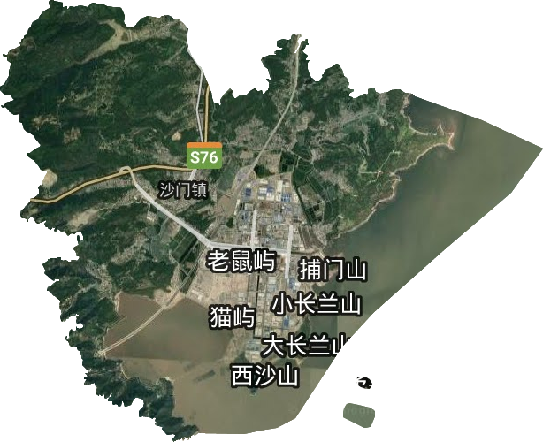 沙門鎮衛星圖