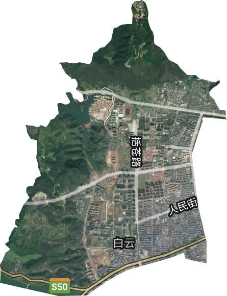 白云街道衛星圖