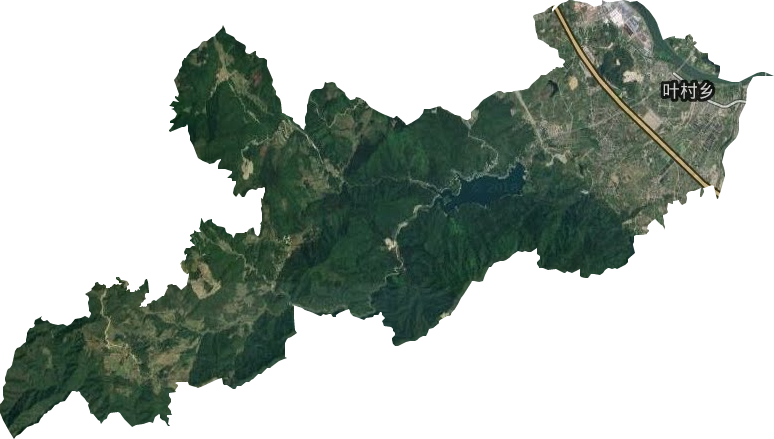 葉村鄉衛星圖