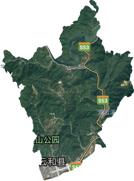 浮云街道衛星圖