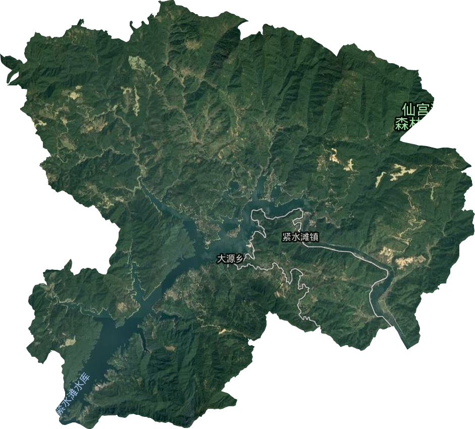 緊水灘鎮衛星圖