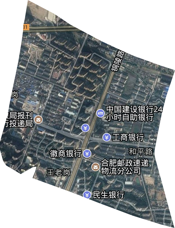 大通路街道衛星圖
