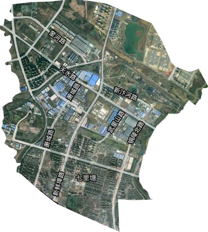 七里塘街道衛星圖