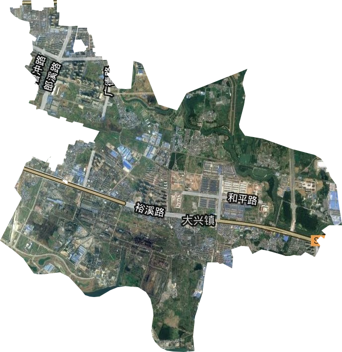 大興鎮(zhèn)衛(wèi)星圖