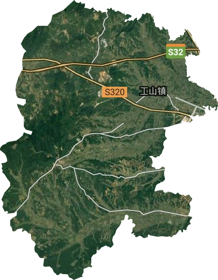工山鎮(zhèn)衛(wèi)星圖