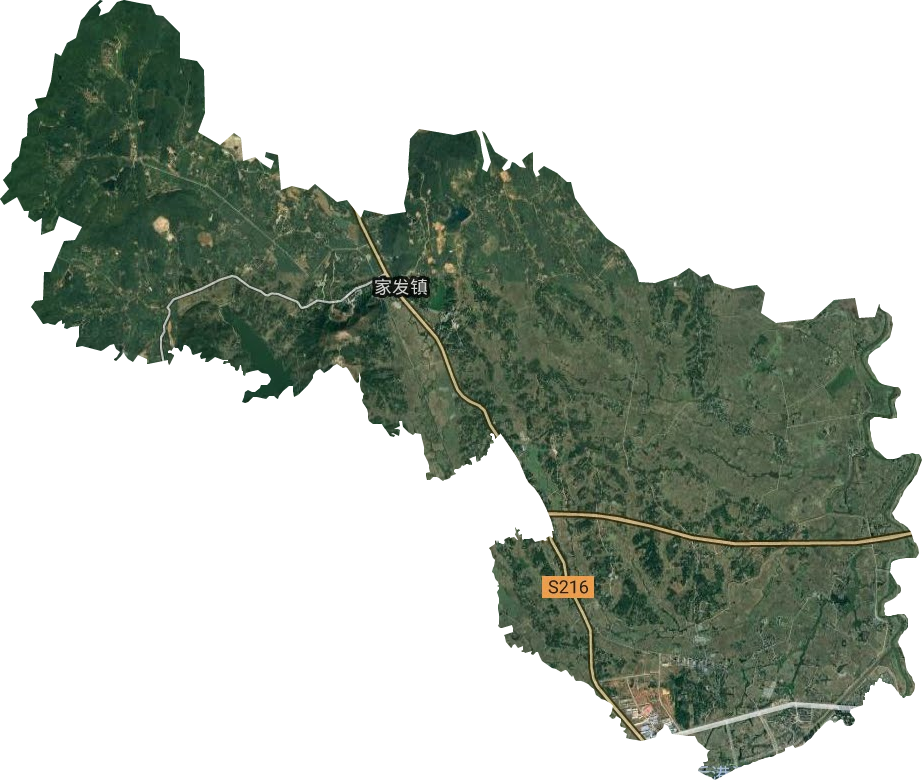 家發鎮衛星圖