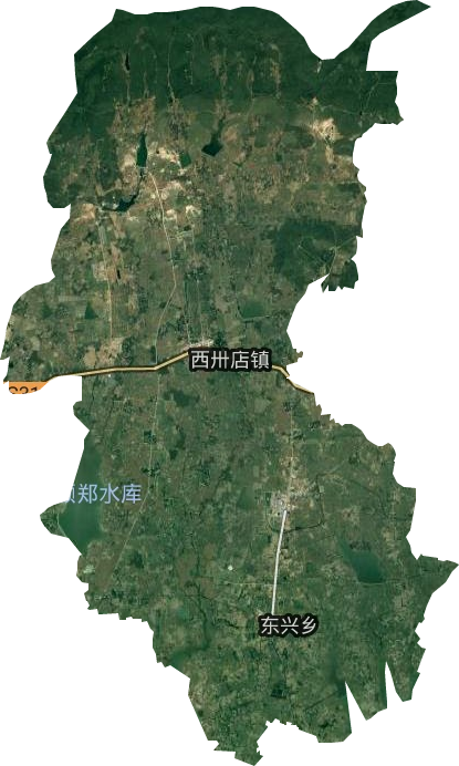 西卅店鎮衛星圖