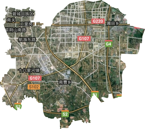 管城回族區衛星圖