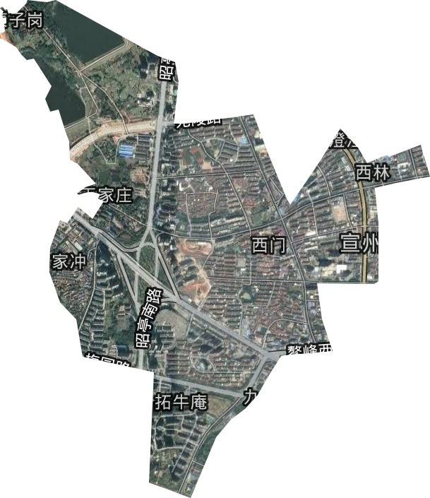 西林街道衛星圖