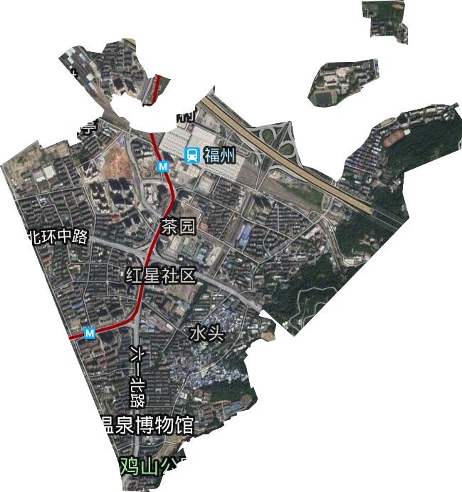 茶園街道衛(wèi)星圖