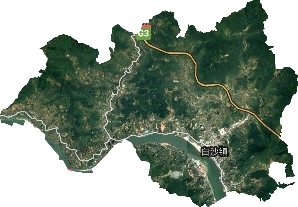 白沙鎮衛星圖