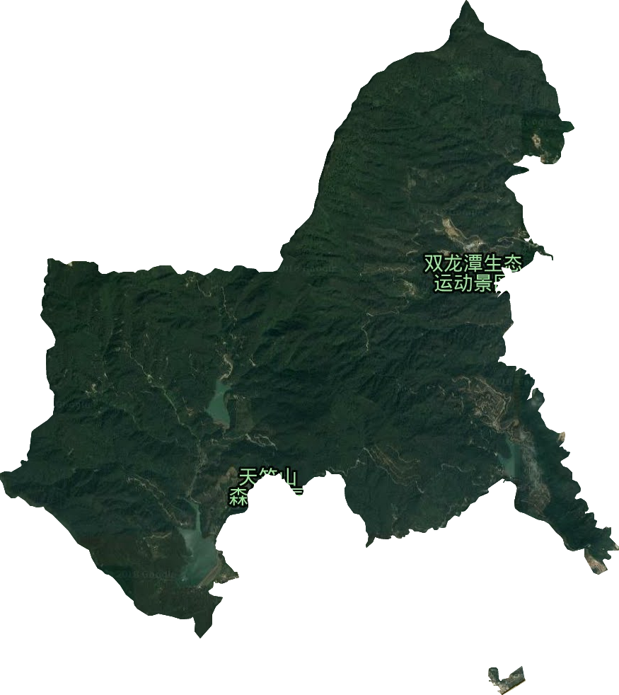 天竺山林場衛星圖