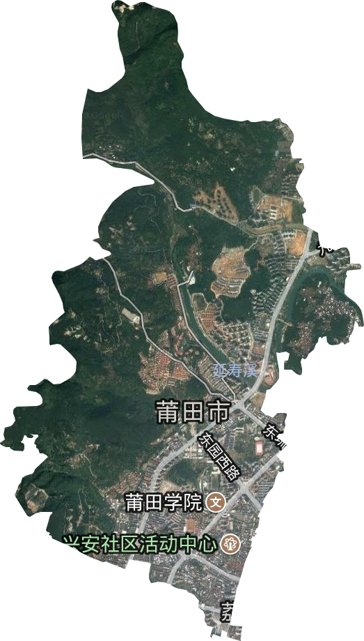 龍橋街道衛星圖