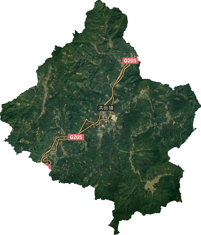 洪田鎮衛星圖