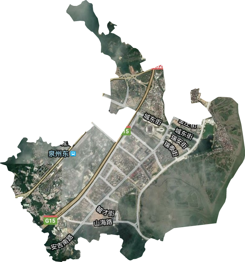 城東街道衛星圖