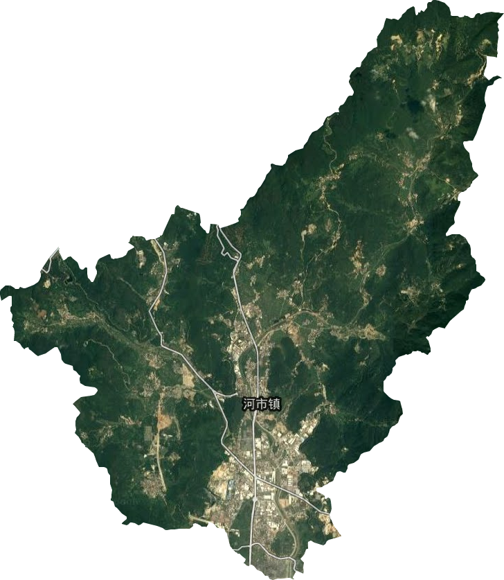 河市鎮衛星圖