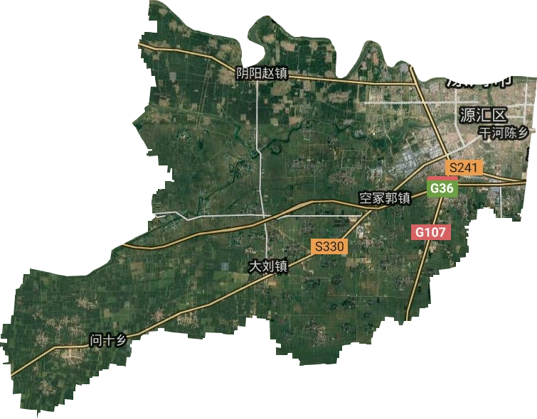 源匯區衛星圖