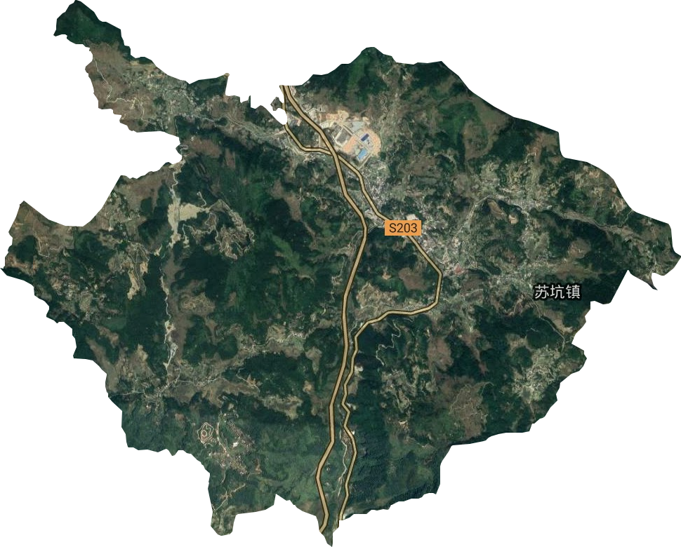 蘇坑鎮衛星圖
