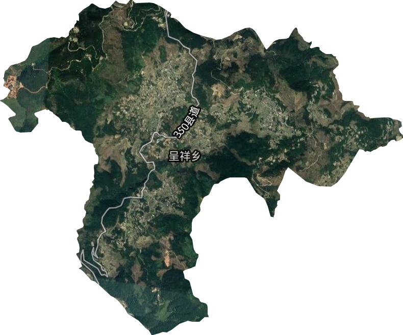 呈祥鄉衛星圖