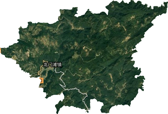 龍門灘鎮(zhèn)衛(wèi)星圖