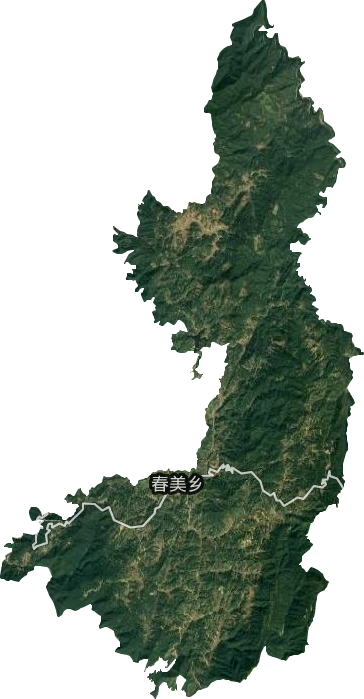 春美鄉衛星圖