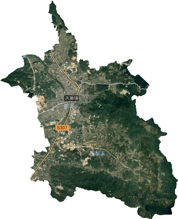 洪瀨鎮(zhèn)衛(wèi)星圖