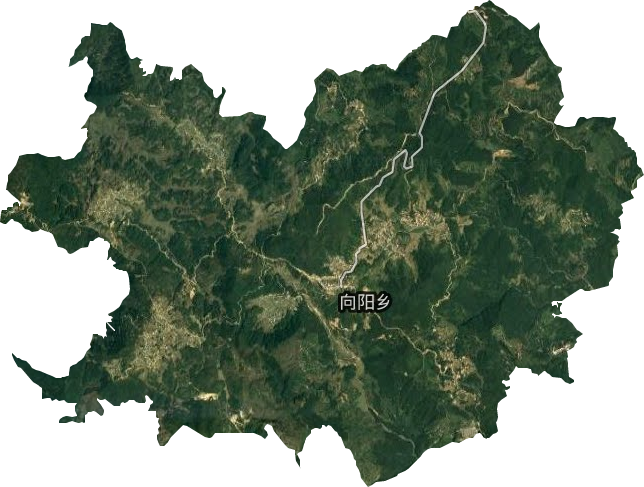 向陽鄉衛星圖